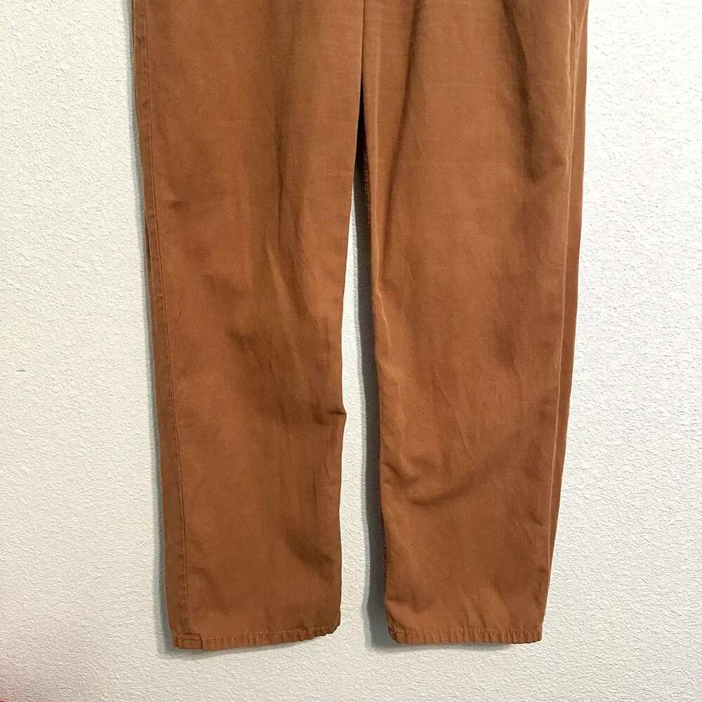 Reformation Jeans Women’s Size 29 High Rise Linen Toffee Brown Soft Pants USA - Picture 3 of 14